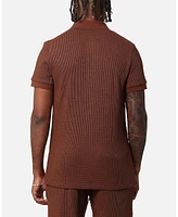 Xxiii Men's Ethan Quarter Zip Polo Shirt