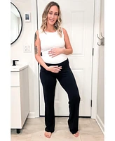 Pinkblush Maternity Black Foldover Lounge Pants