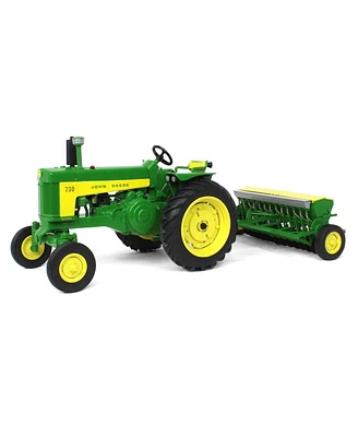 LP77315 1/16 John Deere 730 Wide Front with Grain Drill, Ertl Prestige