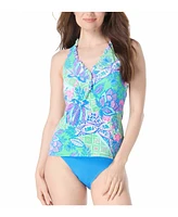 Beach House Women's Nina Ruffled Trim Tankini Top