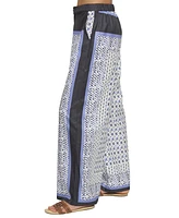 Central Park West Women's High Waisted Ankle Foulard Pants