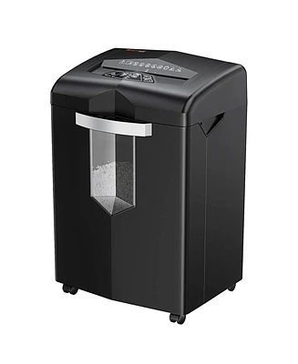 Bonsaii Heavy Duty Paper Shredder, 20 Sheet 40 Mins Large Office Crosscut Shredder for Commercial Use, Anti-Jam System & P-4 High Security Supports Cd