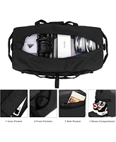 Vs Vogshow 120L Duffle Bag for Travel, Large Foldable Waterproof Travel Duffel Bags Weekender Overnight Bag for Men and Women with Shoe Compartment Ba