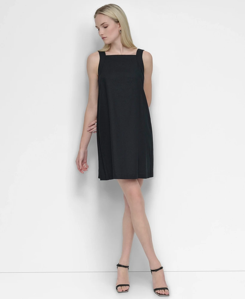 Dkny Women's Bow-Back Sleeveless A-Line Dress