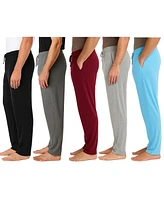 Galaxy By Harvic Men's 5-Pack Modern Fit Classic Lounge Pants