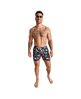Chubbies Men's 5.5" Black Miami Dolphins The Neon Lined Classic Swim Trunks