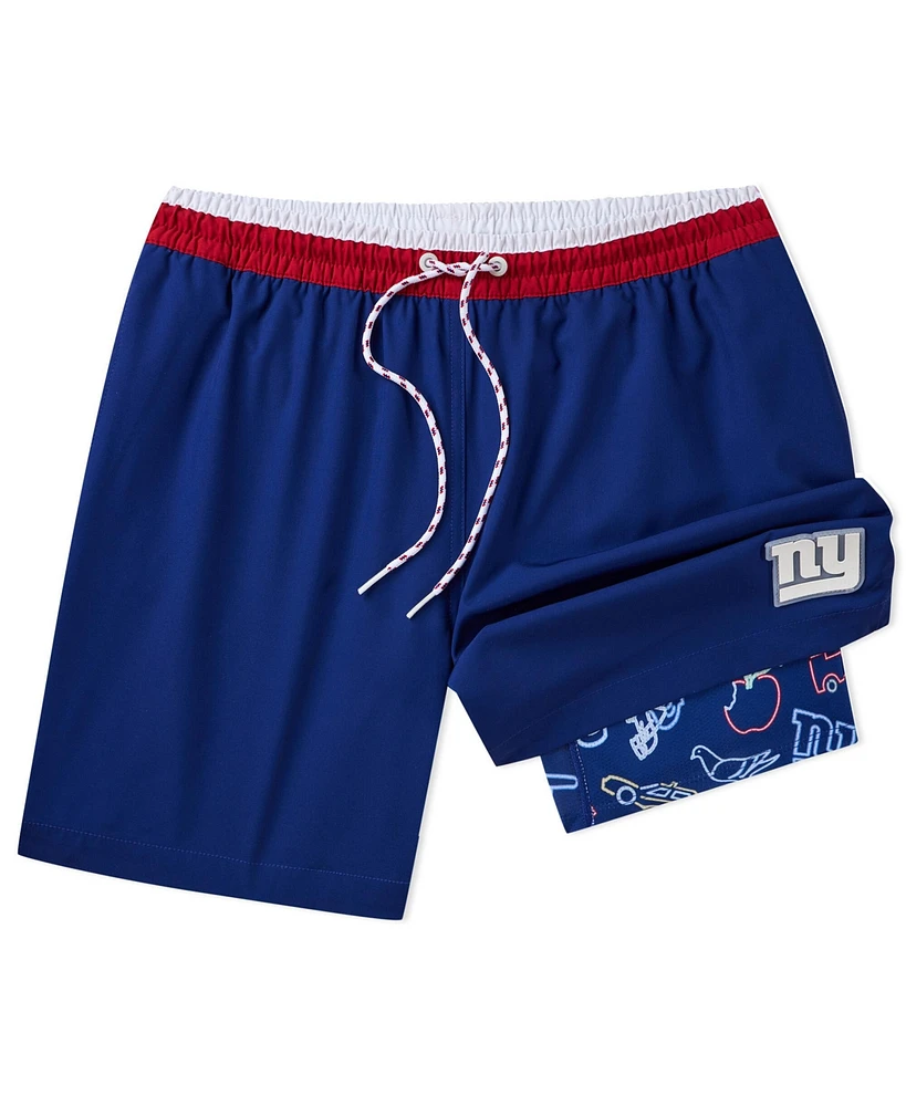 Chubbies Men's 5.5" Navy New York Giants Lined Classic Swim Trunks