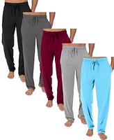 Galaxy By Harvic Men's 5-Pack Modern Fit Classic Lounge Pants