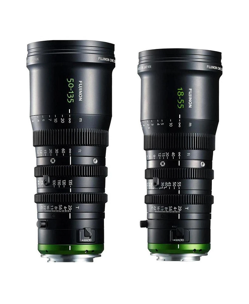Fujinon Mk 18-55mm with Mk 50-135mm T2.9 Cine Lens Kit for Sony E