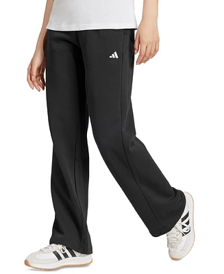 adidas Women's Essentials Feel Cozy Mid-Rise Open-Hem Pants