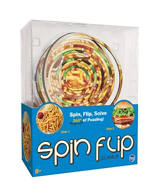 Spin Flip Puzzle: Burger & Fries