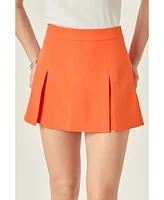 endless rose Women's Wide Single Pleat Skort