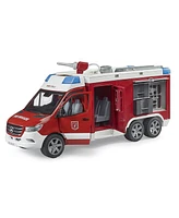 Bruder 1/16 Mercedes-Benz Sprinter Fire Rescue Truck with Water Pump, Lights & Sounds 02680