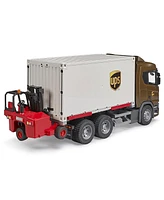 Bruder 1/16 Scania Super 560R Ups Logistics Truck with Forklift