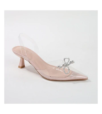 Nana Clear Vinyl Slingbacks