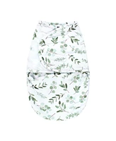 Hudson Baby Baby Boys Hudson Plush Faux Fur Swaddle Wrap, Eucalyptus, 0-3 Months