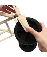 Mondawe Heavy Duty Folding Beach Wagon with Wheels