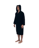 Alpine Swiss Men's Dane Hooded Bathrobe Cotton Terry Cloth Luxury Hotel Spa Robe