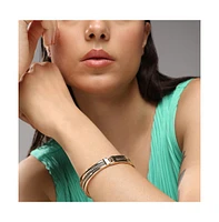 Sohi Women's Rope Open Bangle Bracelet