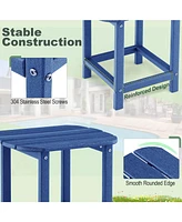 Weather Resistant Side Table for Patio Garden or Yard Outdoor Accent Table