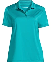 Lands' End Women's Short Sleeve Rapid Dry Polo Shirt