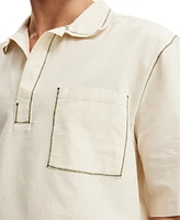 Cotton On Men's Box Fit Short Sleeve Polo Shirt