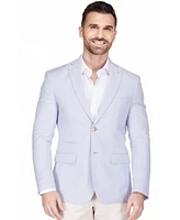 Gino Vitale Men's Slim Fit Linen-Blend Blazer