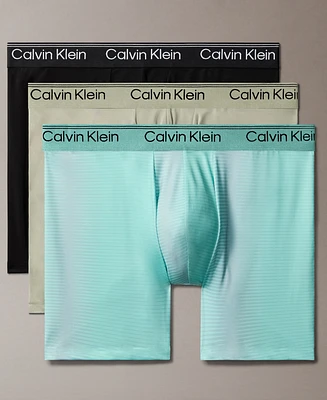 Calvin Klein Men's 3-Pk. Micro Stretch Moisture-Wicking Boxer Briefs