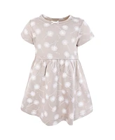 Hudson Baby Toddler Girls Cotton Dresses, Dandelion Wish