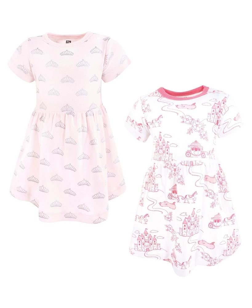 Hudson Baby Girls Cotton Dresses, Pink Fairytale Princess