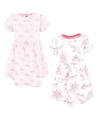 Hudson Baby Girls Cotton Dresses, Pink Fairytale Princess