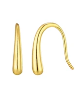 Adornia Fine 14k Gold Vermeil .925 Sterling Silver Teardrop Wire Earrings