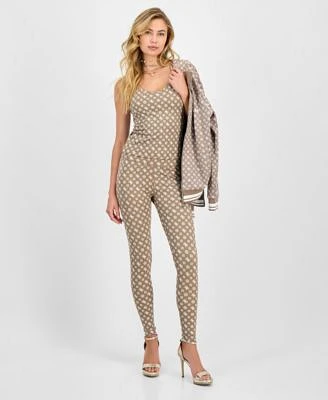 Guess Womens Peony Logo Strappy Tank Peony Logo Leggings