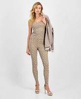 Guess Womens Peony Logo Strappy Tank Peony Logo Leggings