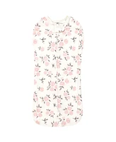 Hudson Baby Baby Girls Hudson Sleep Pod, Neutral Pink Floral, 0-2 Months