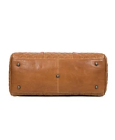 20 Inch Luxor Quilted Leather Duffle Bag
