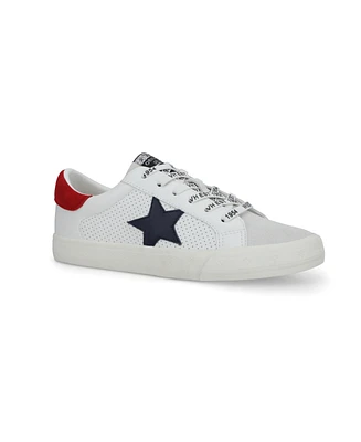 Grande - White Navy Red Women's's Sneaker by Vintage Havana