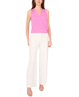 Vince Camuto Women's Faux-Wrap Sleeveless Top