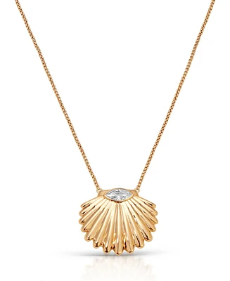 Ettika Scallop Crystal Necklace