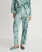 Mango Women's Tropical Print Pajama Pants
