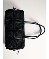 Mango Women's Crochet Shoulder Bag