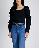 Levi's Women's Western Genuine Leather Contrast Stitch Belt