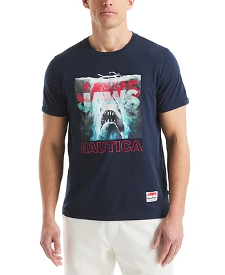 Jaws x Nautica Men's Classic-Fit Graphic T-Shirt
