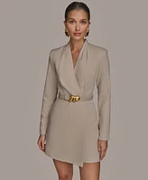 Donna Karan New York Women's Belted Wrap Skort Romper