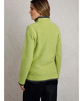 Weird Fish Women's Beye Long Sleeve 1/4 Zip Grid Fleece