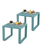 Weather Resistant Adirondack Outdoor Side Table Set of 2