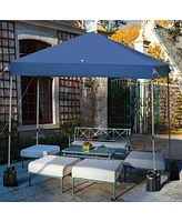 Gymax 8x8 Ft Pop up Canopy Tent Shelter Wheeled Carry Bag 4 Canopy Sand Bag