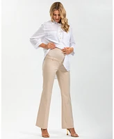 Pietro Brunelli Maternity Pull-On Flare Stretch Pants