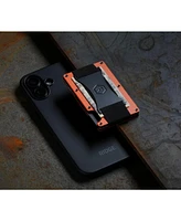 The Ridge Men's Ridge Wallet For Magsafe - Basecamp Orange - Cash Strap