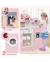 Kids Kitchen Set with Coffee Maker & Accessories Fun Pretend Play Toy for Children